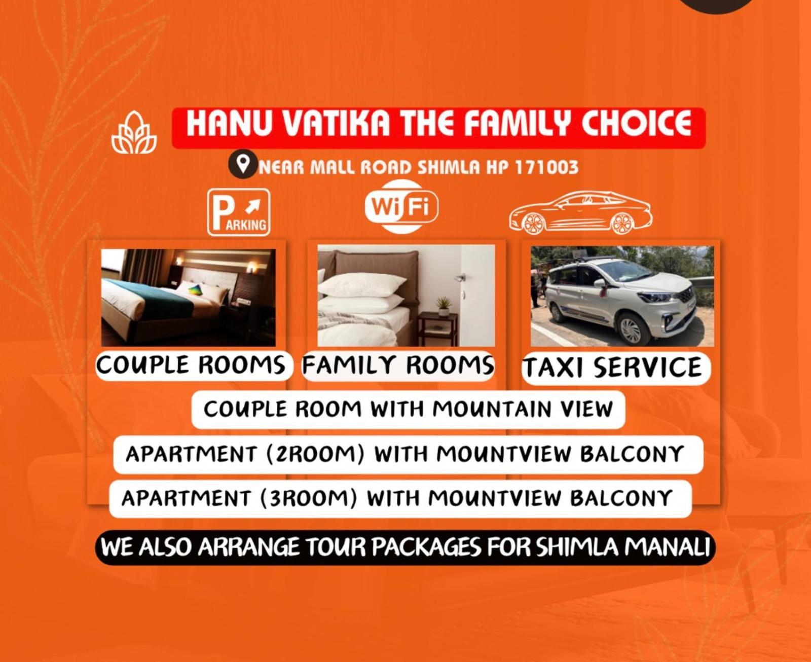 Hanu Vatika The Family Choice Shimla Eksteriør bilde